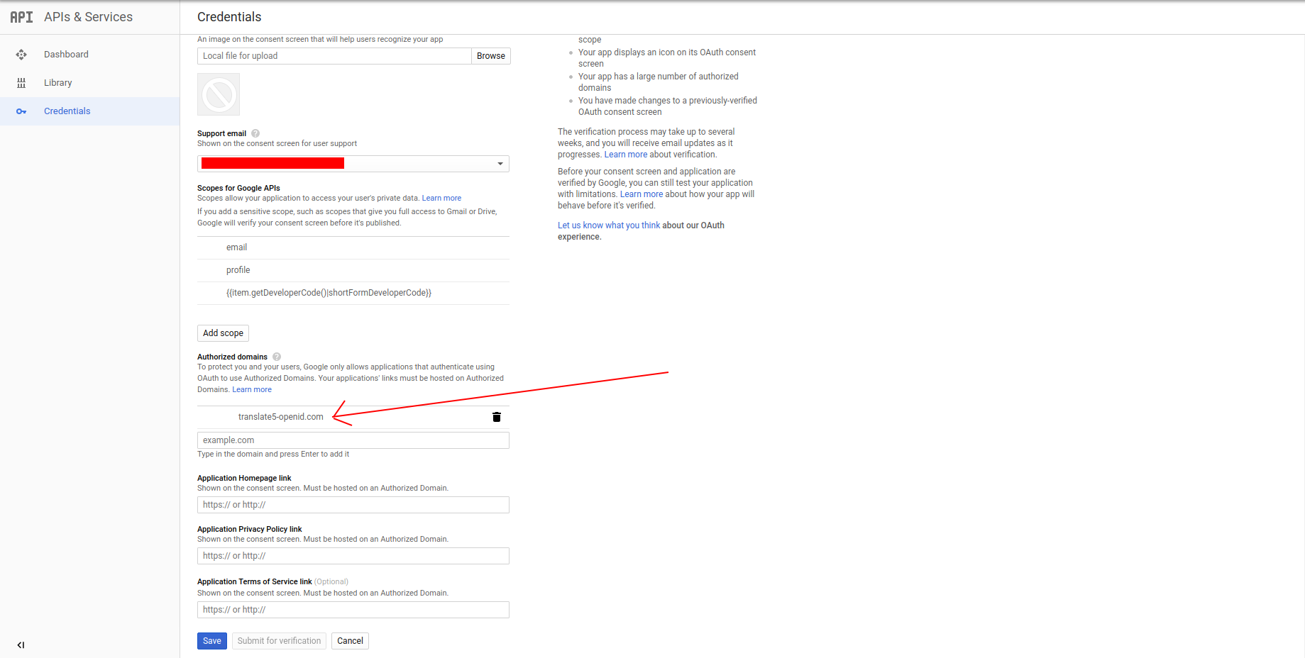 End users > Google as OpenID Connect server for translate5 - example with Google's OAuth 2.0 API > image4.png